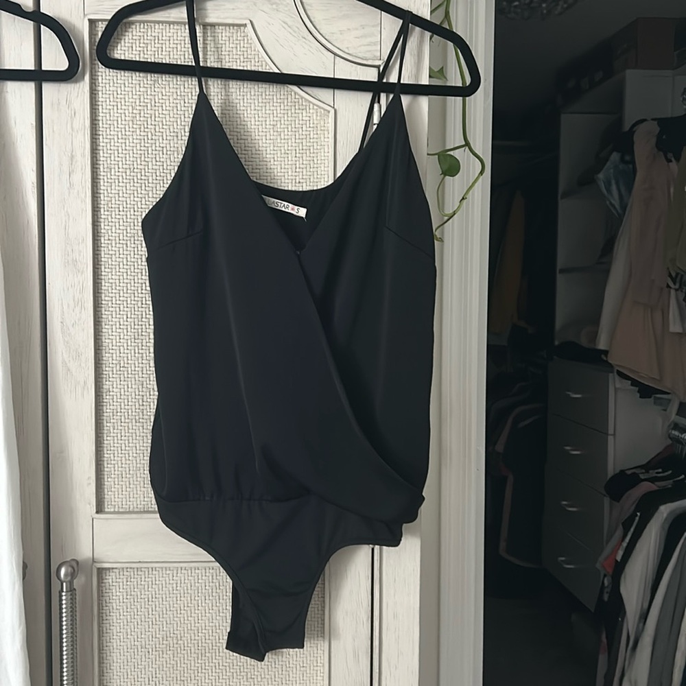 Black camisole bodysuit